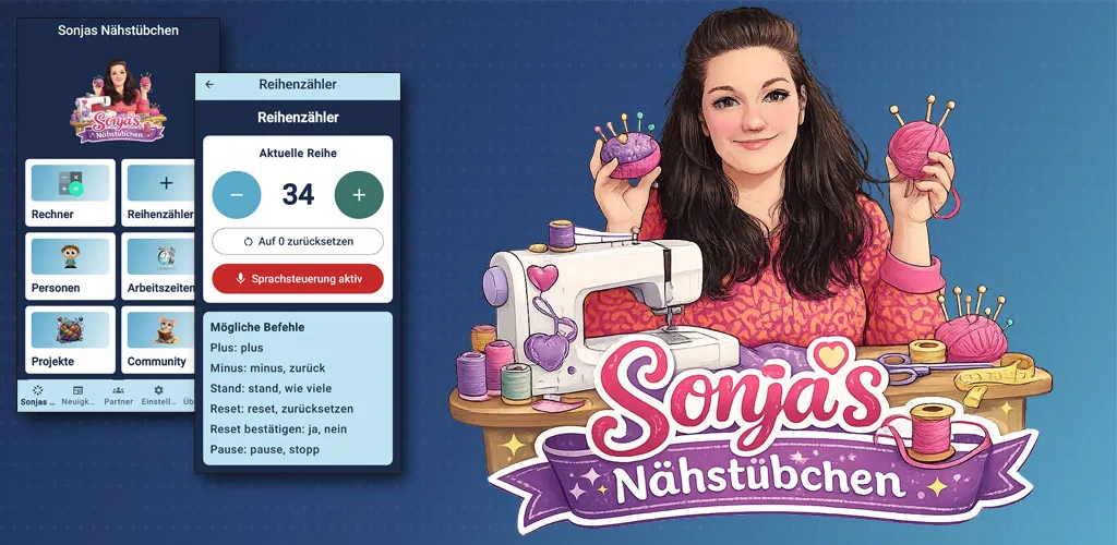Sonjas Nähstübchen is now available for iOS