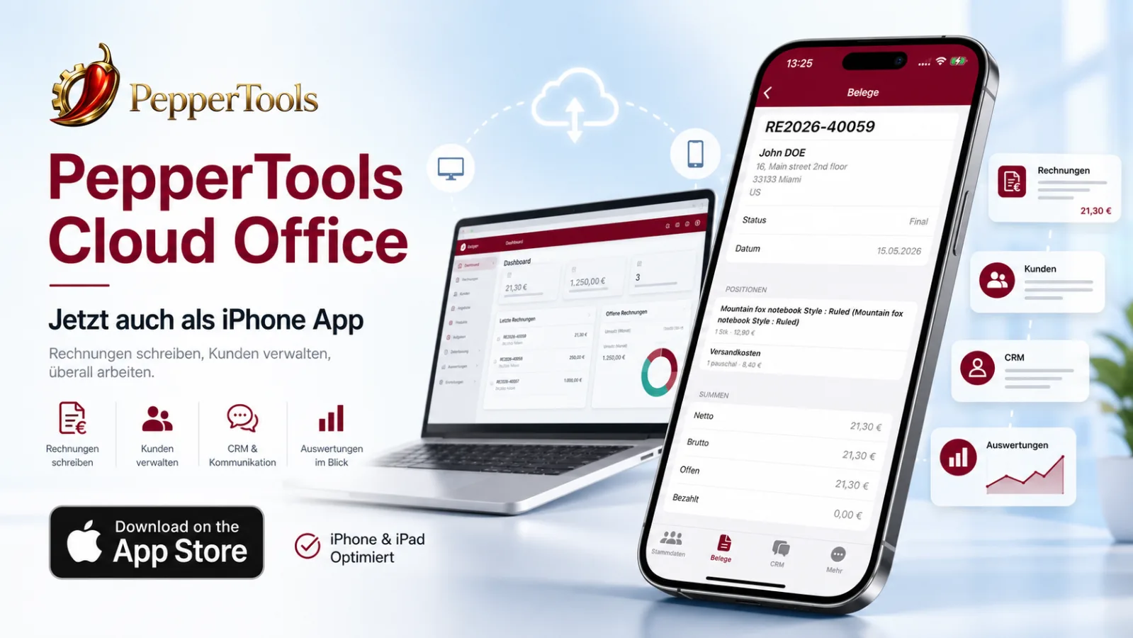 PepperTools Cloud Office is now available for iOS