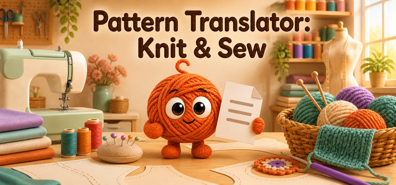 Pattern Translator: Knit & Sew