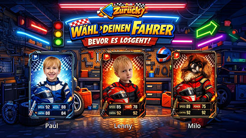 Mobile Game Paul & Lenny Racing Screenshot 2